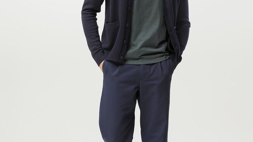 hessnatur Herren Cardigan aus Bio-Baumwolle - blau - Größe 54