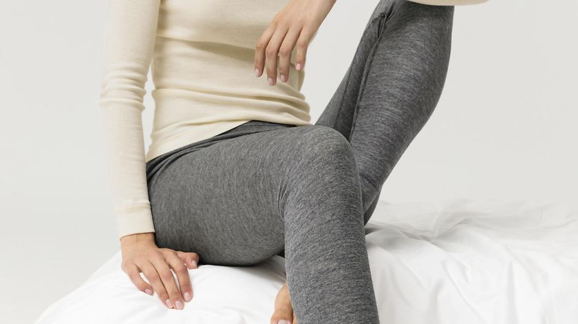 hessnatur Damen Funktions-Leggings mit Bio-Merinowolle und Seide - grau - Größe 38