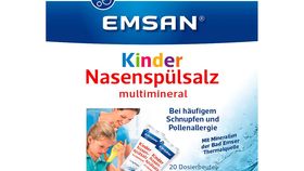 Emsan Kinder Nasenspülsalz multimineral bei Schnupfen, 20 Beutel