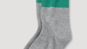 hessnatur Feinstricksocke aus Bio-Baumwolle - grün - Größe 36/37