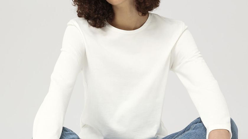 hessnatur Damen Heavy Langarmshirt Regular aus Bio-Baumwolle - weiß - Größe 34