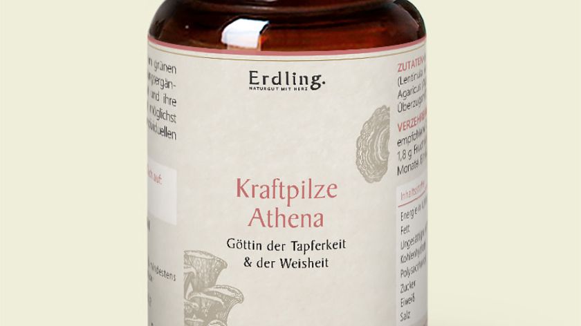 Bio Kraftpilze Athena – Vitalpilz Synergetikum – 120 Kapseln