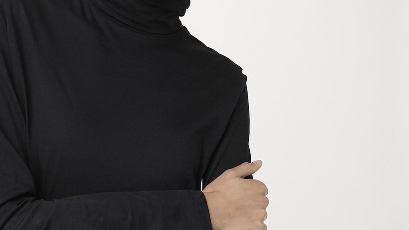 hessnatur Damen Rollkragenshirt aus Bio-Baumwolle - schwarz - Größe 46