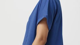 hessnatur Damen Kurzarm-Shirt aus Bio-Baumwolle - blau - Größe 48