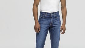 hessnatur Herren Jeans Max Tapered Fit aus Bio-Denim - blau - Größe 31/32