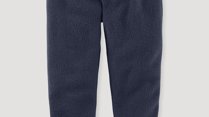 hessnatur Kinder Fleece Hose Regular aus Bio-Baumwolle - blau - Größe 122/128