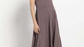 hessnatur Damen Jersey-Kleid aus Bio-Pima-Baumwolle - lila - Größe 44