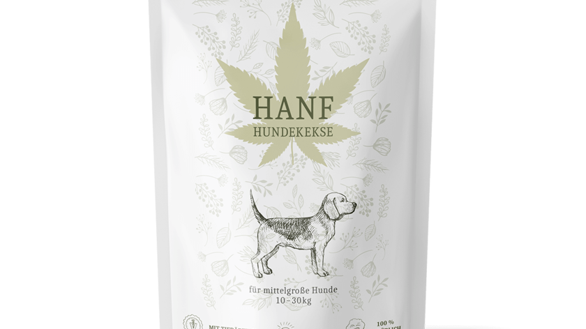 Hanf-Hundekekse für mittelgroße Hunde - 255g