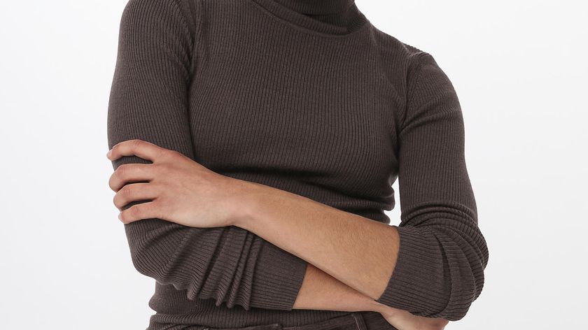 hessnatur Damen Rollkragenpullover aus Bio-Merinowolle mit Seide - braun - Größe 38