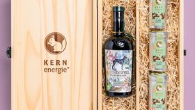 KERNenergie Holzbox Gin & Nuss, alkoholfrei