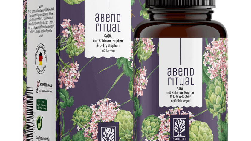 Abendritual - GABA mit Baldrian, Hopfen & L-Tryptophan - 2 Dosen Abendritual (beliebteste Option)