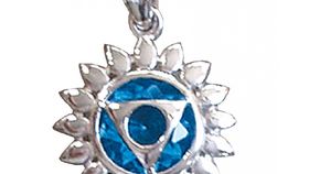 Anhänger "Vishuddi Chakra" Zirkon Silber 925 4,1g