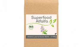 Superfood Alfalfa bio Pulver 400g im Vorratsbeutel