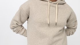 hessnatur Damen Hoodie aus Bio-Baumwolle - beige - Größe 36