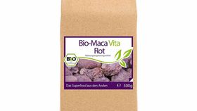 Bio-Maca Vita rot (3,5 Monatsvorrat) - 500 g Pulver im Vorratsbeutel