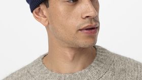 hessnatur BetterRecycling Mütze - marine - Größe 1size