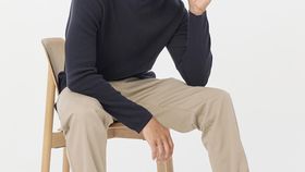 hessnatur Herren Pullover Regular aus Bio-Baumwolle - blau - Größe 50