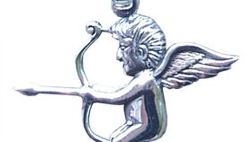 Anhänger "Engel mit Pfeil & Bogen" Silber 925 2,3g