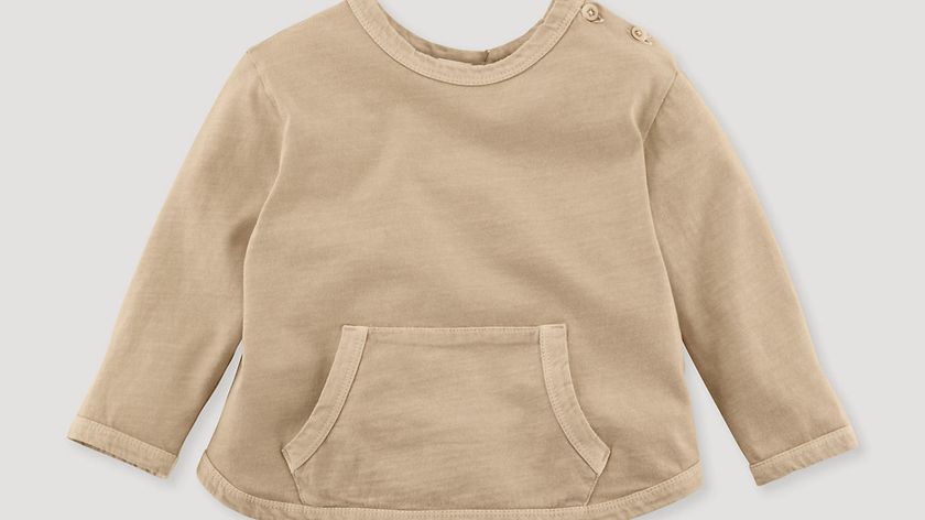 hessnatur Baby Shirt Mineral Dye aus Bio-Baumwolle - beige - Größe 98/104