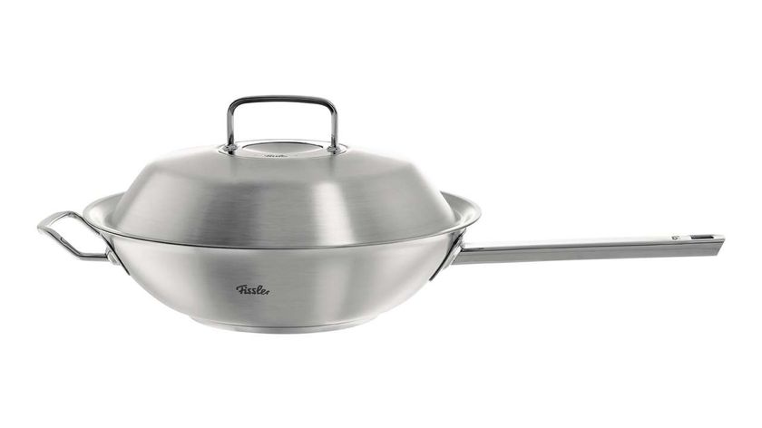 Fissler Edelstahl Wokpfanne - mit Deckel - Profi Collection