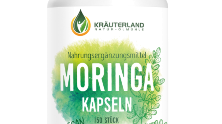 Moringa Kapseln, vegan 150 Stück