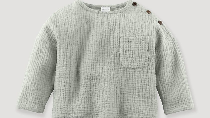 hessnatur Baby Musselinshirt aus Bio-Baumwolle - grün - Größe 62/68