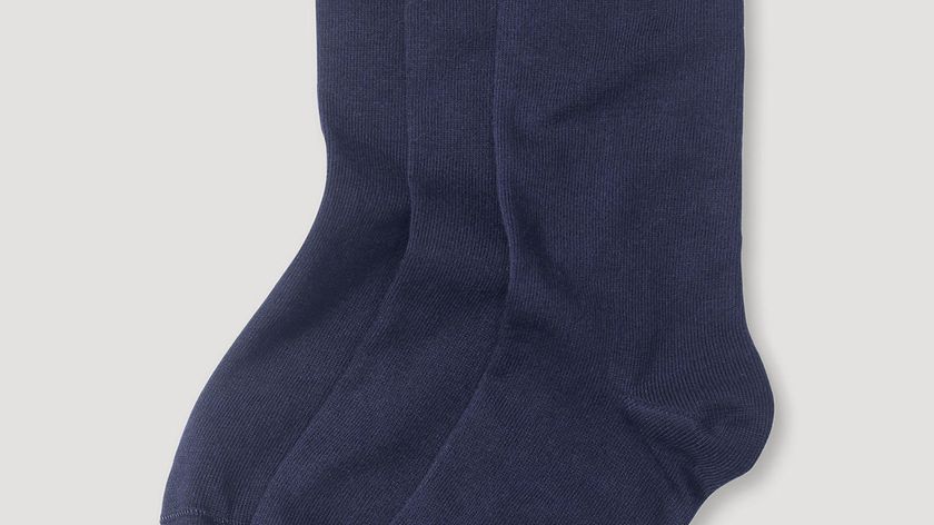 hessnatur Damen-Socken im 3er-Pack aus Bio-Baumwolle - blau - Größe 41-43