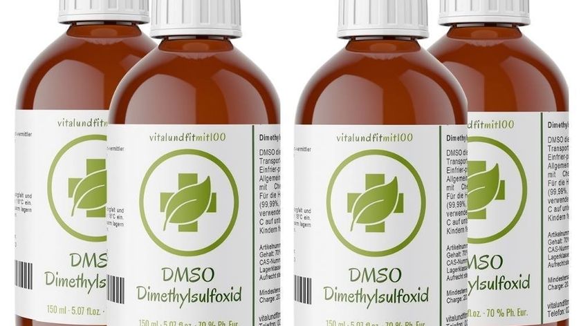 Dimethylsulfoxid (DMSO) (70%, hergestellt aus DMSO entsprechend Ph. Eur.) Braunglas 150 ml [3+1 gratis]