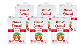 Ecomil Bio-Kokosmilch 500 ml zuckerfrei 6er-Set