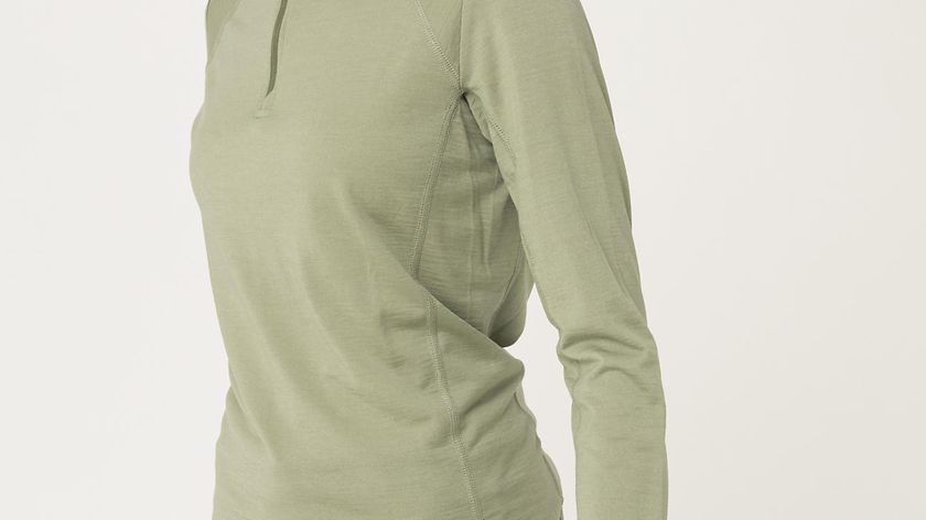 hessnatur Damen-Outdoor Funktionsshirt aus Bio-Merinowolle mit Seide - grün - Größe 36