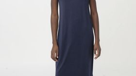 hessnatur Damen Kurzarm Nachthemd aus Tencel™Modal - blau - Größe 40