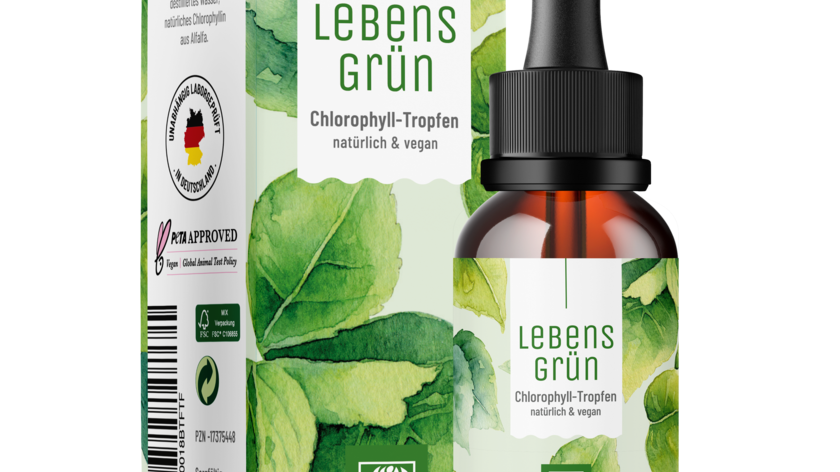 Chlorophyll Tropfen hochdosiert - Lebensgrün - 1 Flasche Lebensgrün (die meisten Kunden kaufen 2 Flaschen)