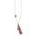 Kette "Blume des Lebens" 1,2cm Silber 925 mit Rosenquarz-Perle und Rosa Tassel 42cm