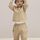 hessnatur Baby Hose mineralgefärbt aus Bio-Baumwolle - beige - Größe 98/104