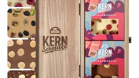 KERNschmelze Schokoladen Holzbox Glückwunsch