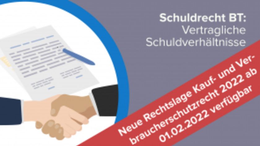 Schuldrecht BT: Vertragliche Schuldverhältnisse