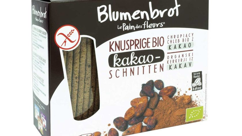 Blumenbrot Kakao: Das Reisbrot für ein Frühstück glutenfrei