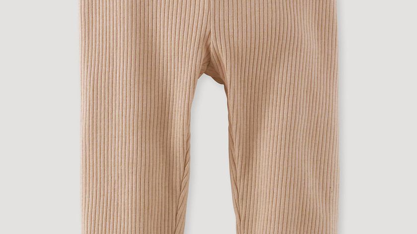 hessnatur Baby Leggings aus Bio-Baumwolle mit Schurwolle - beige - Größe 98/104