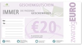 Geschenkgutschein Wert: 20,00 Euro