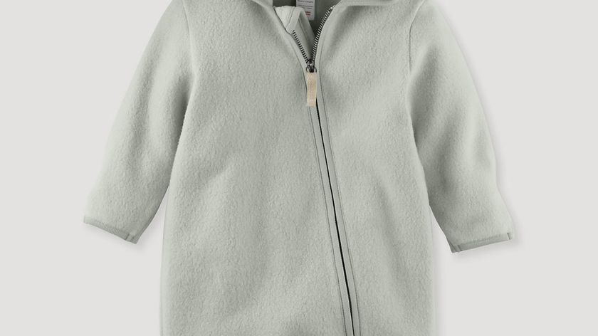 hessnatur Baby Fleece-Overall aus Bio-Baumwolle - grün - Größe 98