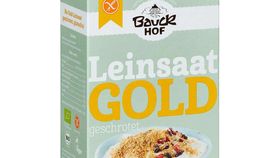 Bio Leinsaat gelb, glutenfrei & geschrotet für Brot & Müsli