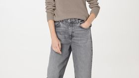 hessnatur Damen Pullover Regular aus Bio-Baumwolle - beige - Größe 40