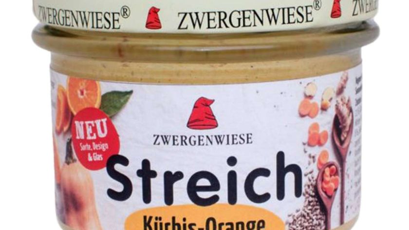 Zwergenwiese Kürbis Brotaufstrich mit Orange: vegan und glutenfrei