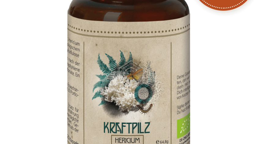 Kraftpilz Hericium - Vitalpilz Synergetium - 120 Kapseln